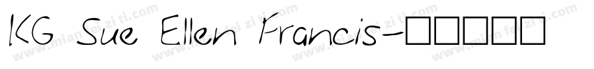 KG Sue Ellen Francis字体转换
